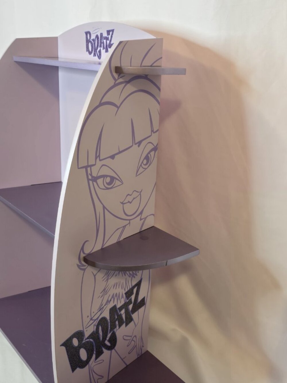 2006 Livin' Bratz Fashion Showcase Wall shelf Purple Y2K Room Decor RARE HTF - Picture 5 of 16